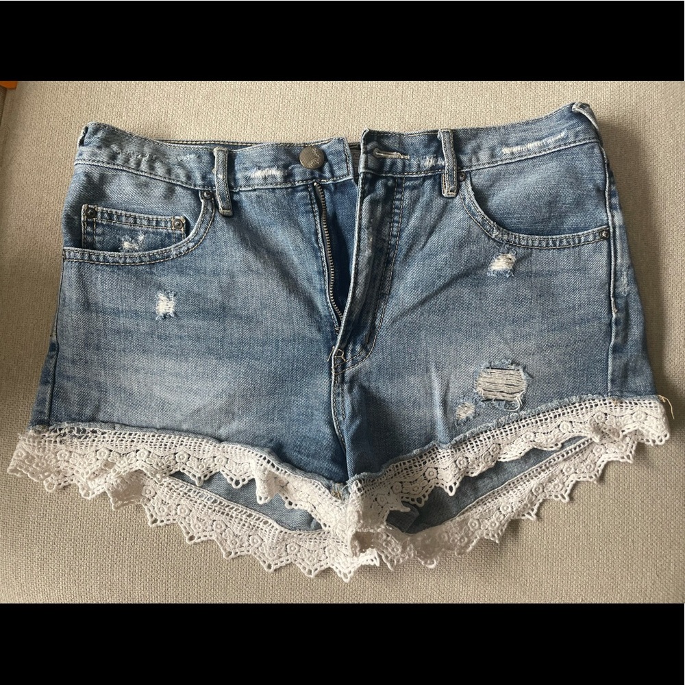 Free People Jeans Shorts